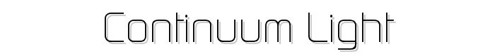 Continuum Light font